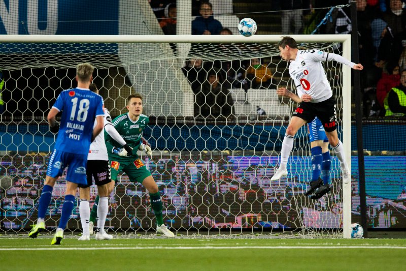 Torgeir Børven scorer for Odd i eliteseriekampen i fotball mellom Odd og Tromsø på Skagerak Arena.Foto: Teigen, Trond Reidar / NTB scanpix