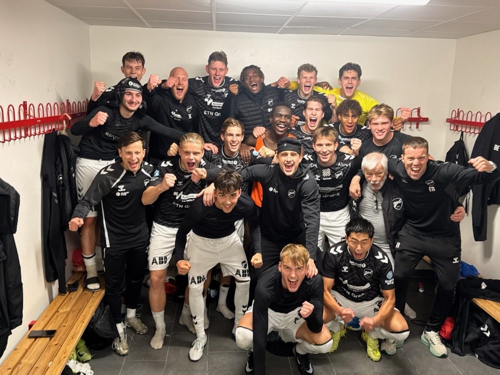 Fra garderoben etter at U19 ble klare for NM-finale