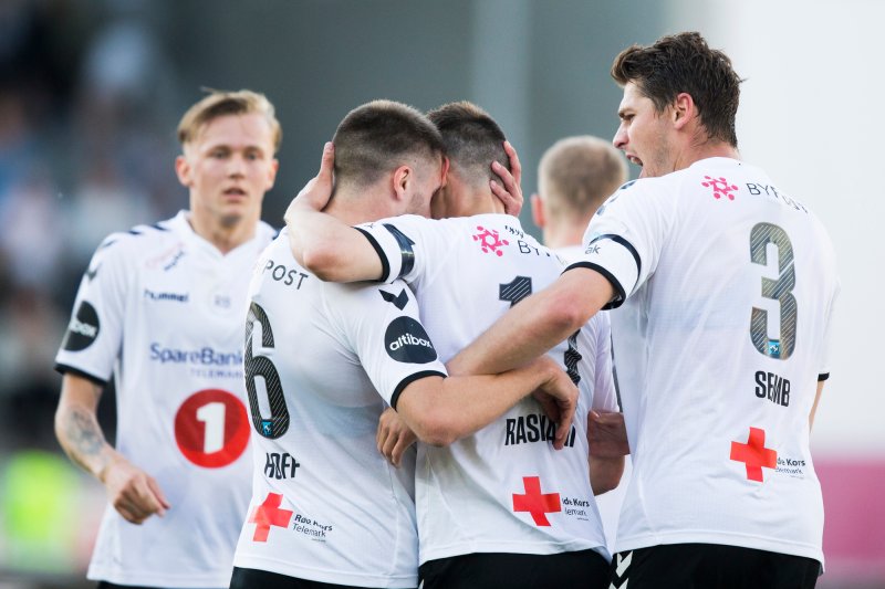 Odd - Ranheim. Oddjubel i eliteseriekampen i fotball mellom Odd og Ranheim på Skagerak Arena. Foto: Trond Reidar Teigen / NTB scanpix