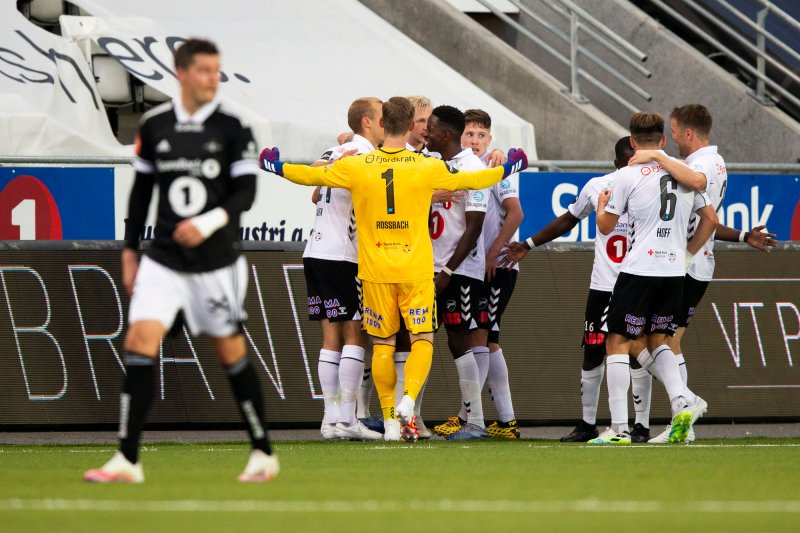 Oddjubel i eliteseriekampen i fotball mellom Odd og Rosenborg på Skagerak Arena.Foto: Trond Reidar Teigen / NTB scanpix