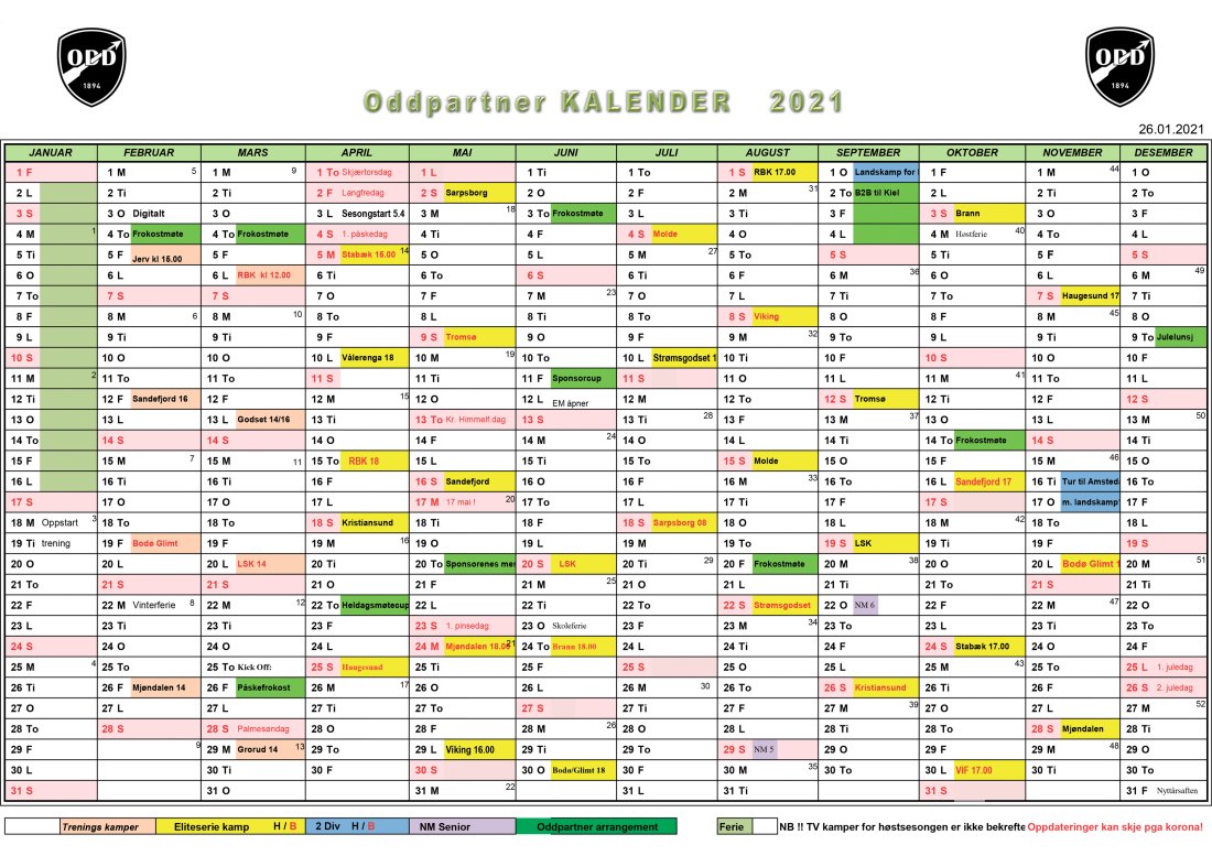 kalender Odd