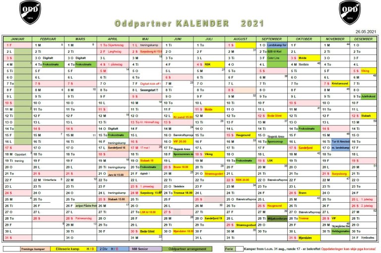 Kalender 2021